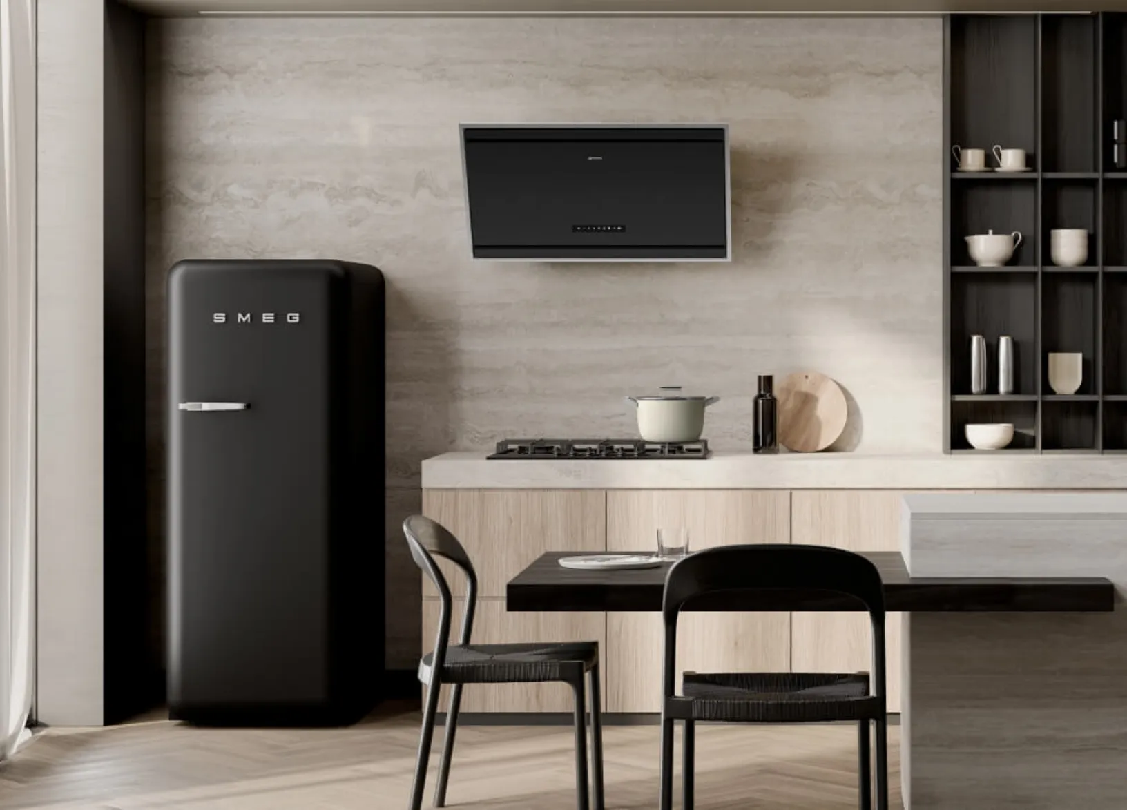 Frigorifero Matt Black di Smeg