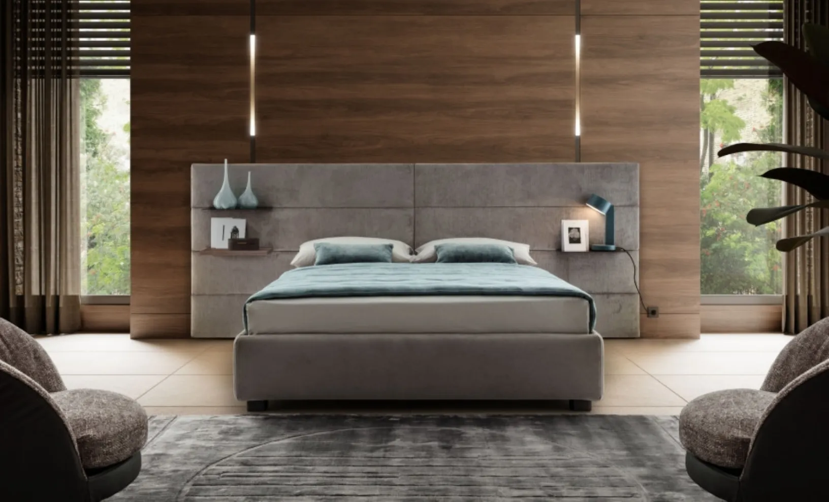 Letto con testiera Horizon di Le Comfort