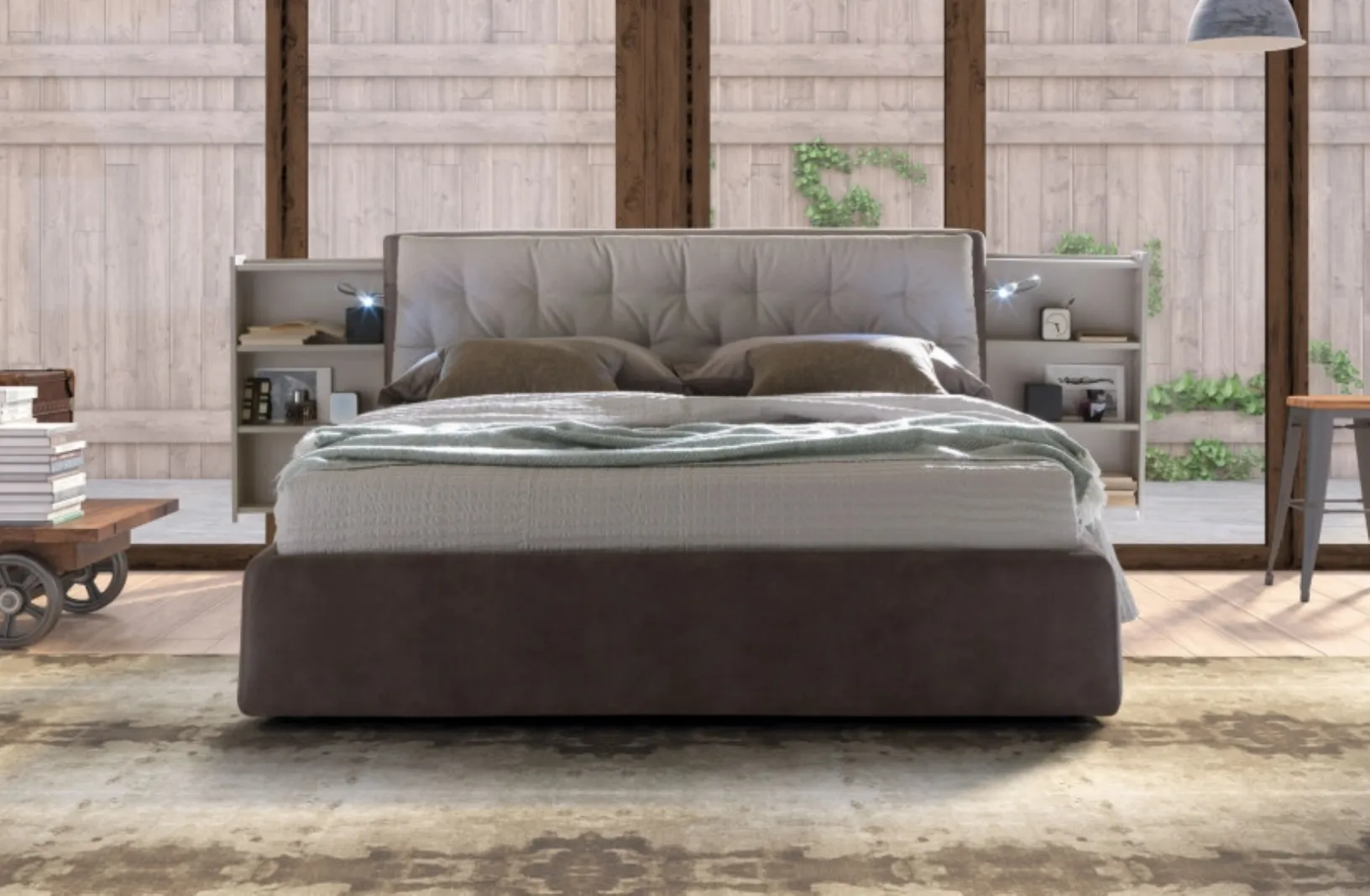 Letto con box contenitore Donovan di Le Comfort