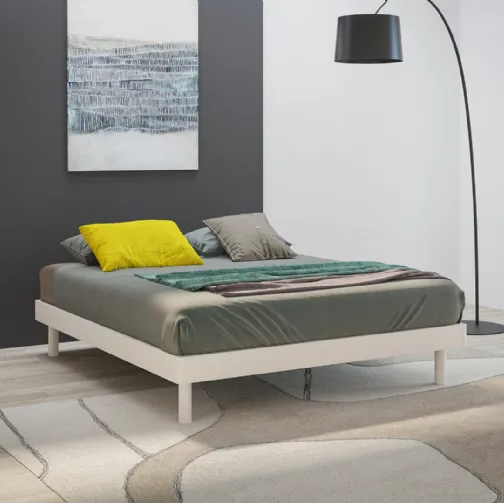 Letto sommier Reno in laccato opaco di Giessegi