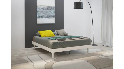 Letto sommier Reno in laccato opaco di Giessegi