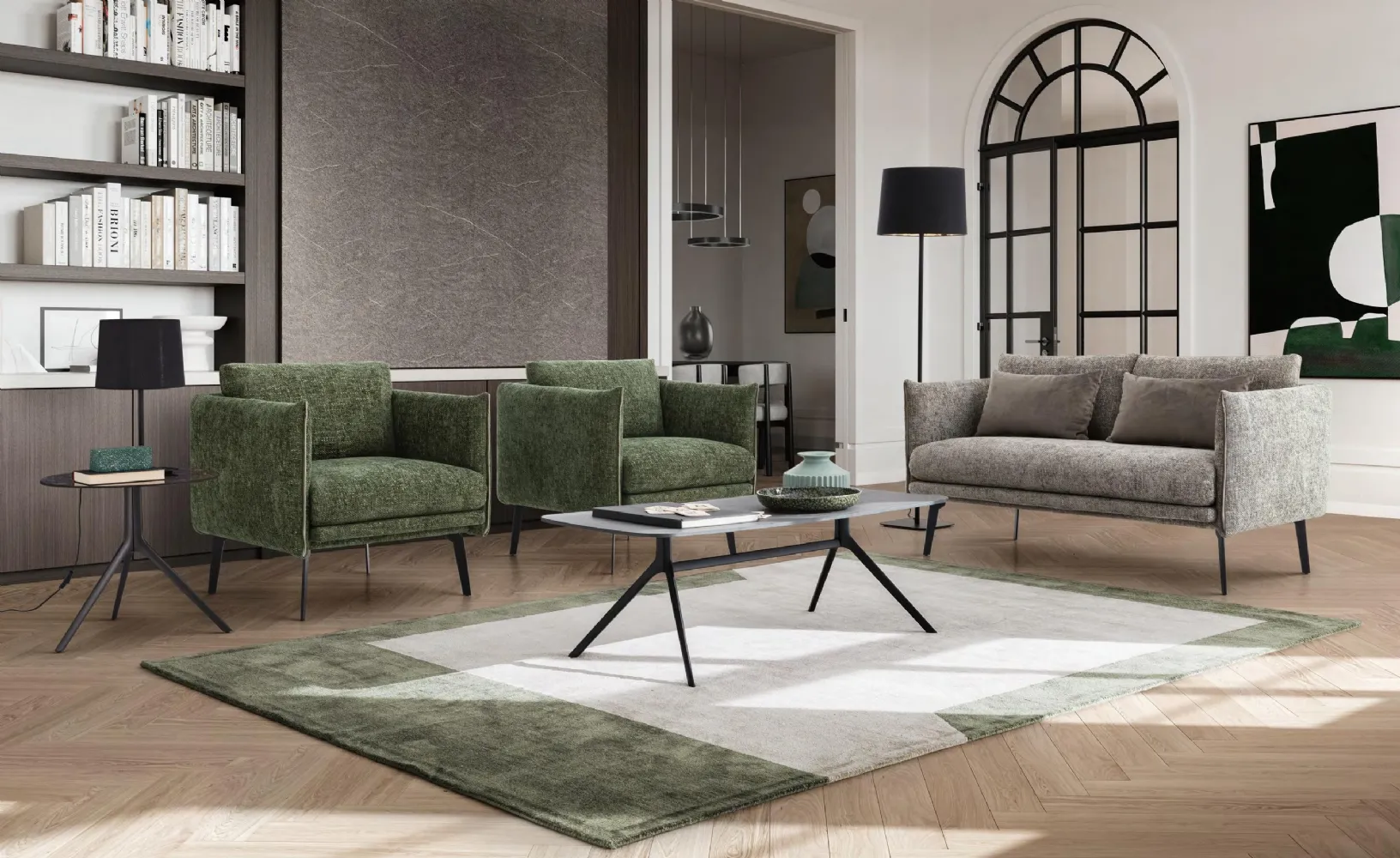 Divano a due posti in tessuto Boon Loveseat di Le Comfort